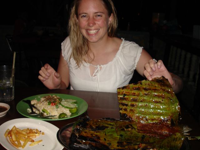 bbq fish dinner