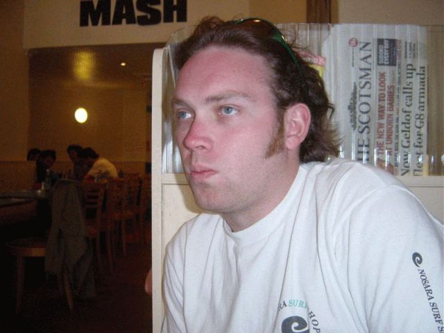 res eating bangers and mash